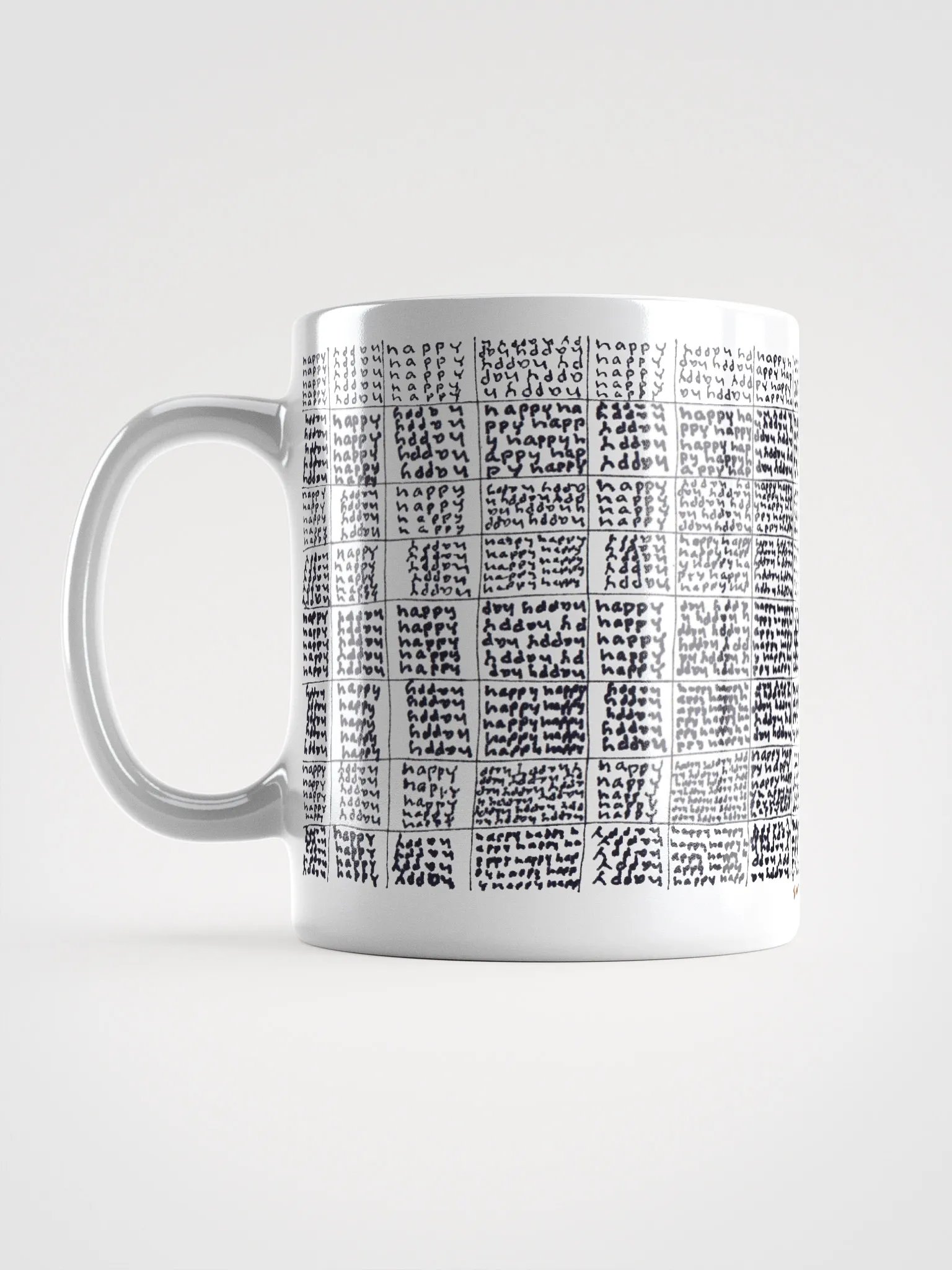 Happy White Glossy Mug product image (2)
