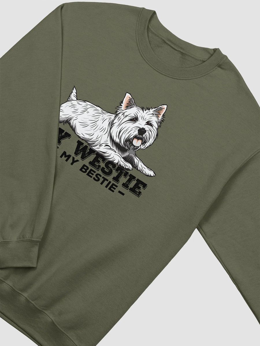 My Westie Is My Bestie Sweatshirt of a West Highland Terrier | Funny Shirt for Westie Paw-rents product image (16)