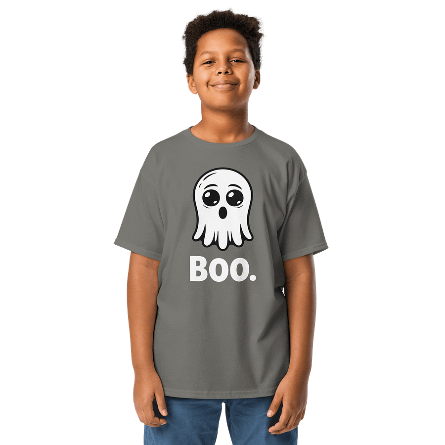 Cute Spooky Ghost “Boo” Halloween T-Shirt – Cozy & Fun Unisex Tee product image (2)