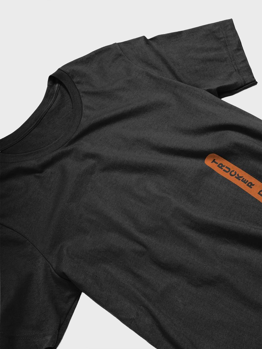 Trucker Dylan Cut Out Vertical Orange Logo T-Shirt - Dark product image (4)