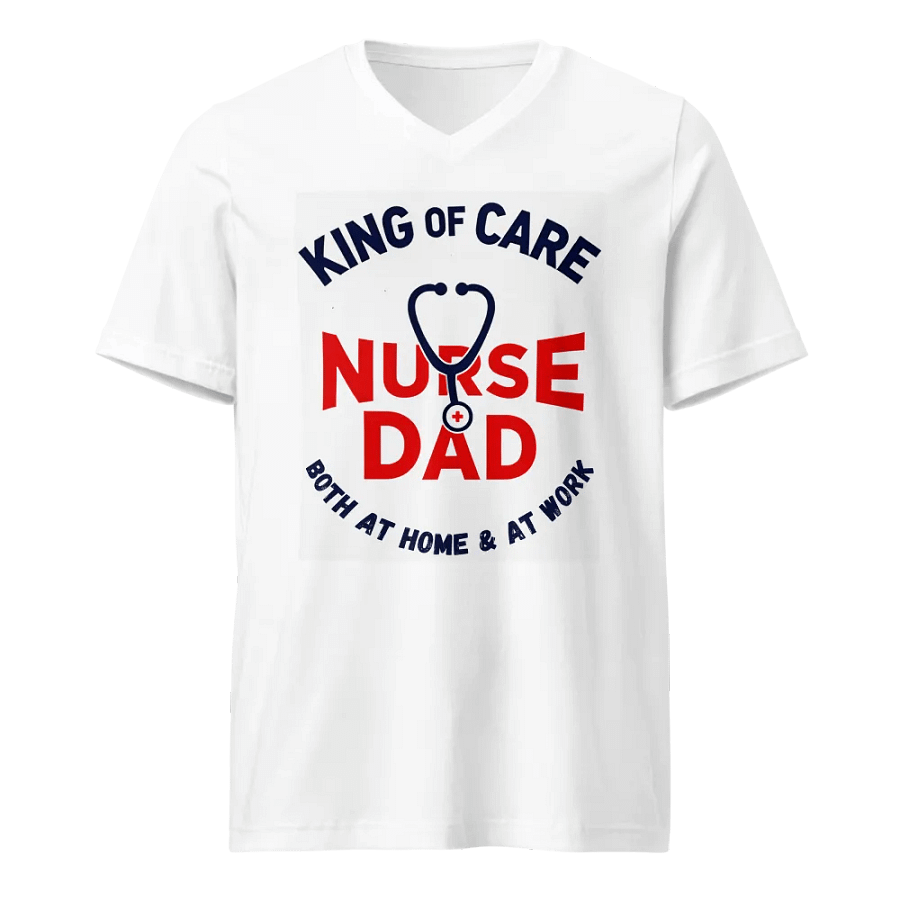 Nurse Dad: King of Care v-neck tee product image (1)