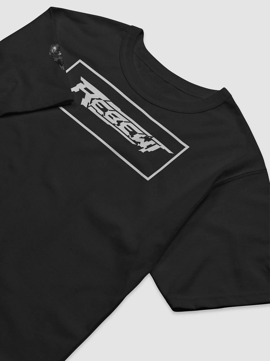 Full design logo with Rebewt white logo in front, small alien on arm. product image (3)