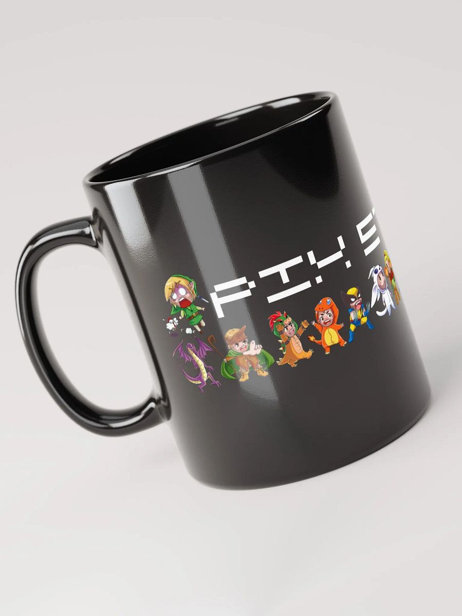 Pix Stitch Character Black Glossy Mug product image (5)