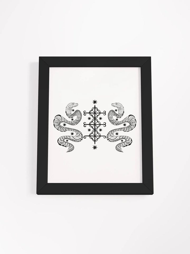 Frame with Damballah, Ayida Wedo vèvè product image (9)