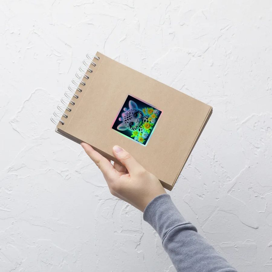 Whimsical Giraffe Holographic Sticker product image (9)