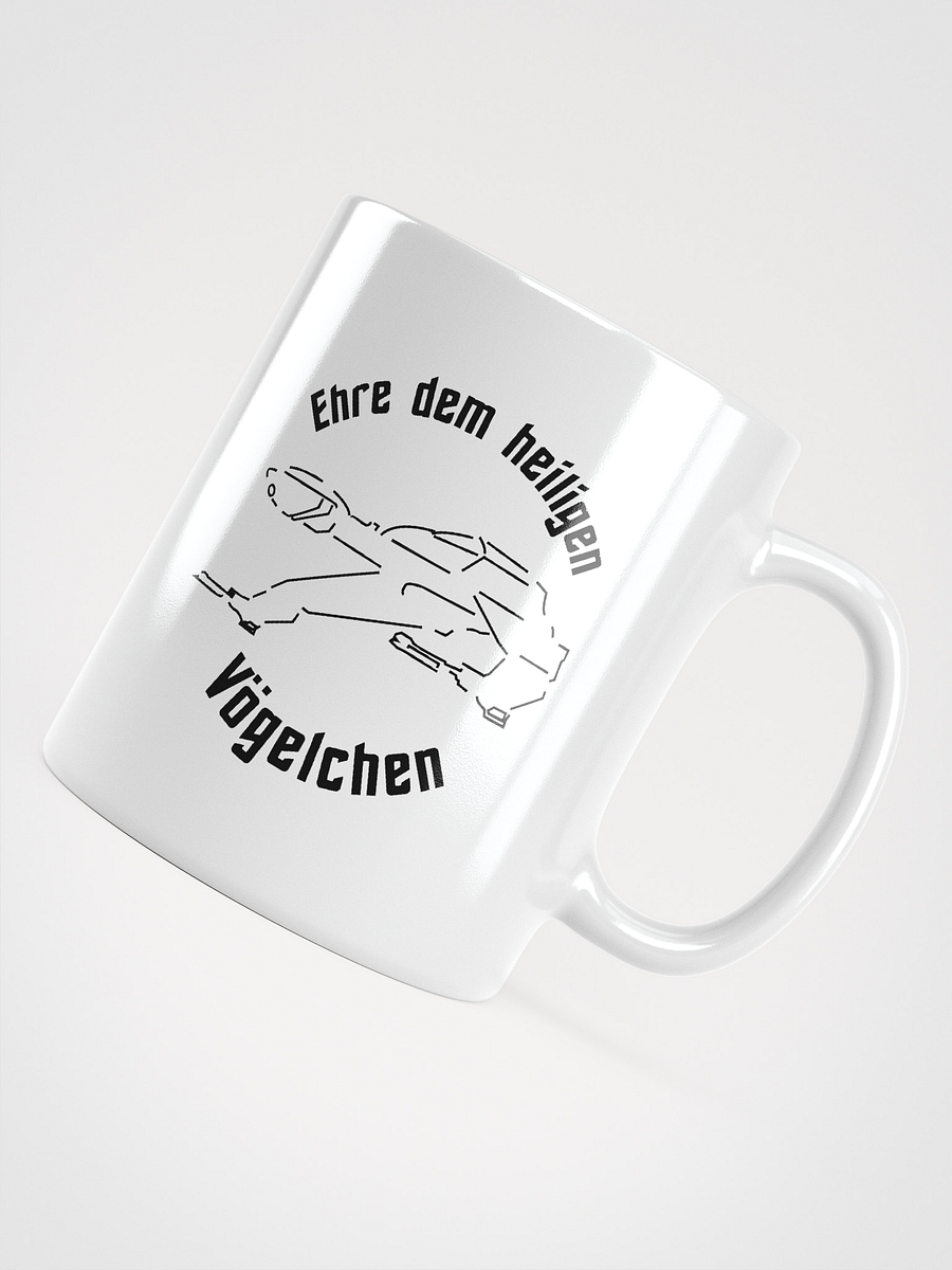 Ehre dem Vögelchen - Tasse weiß product image (4)