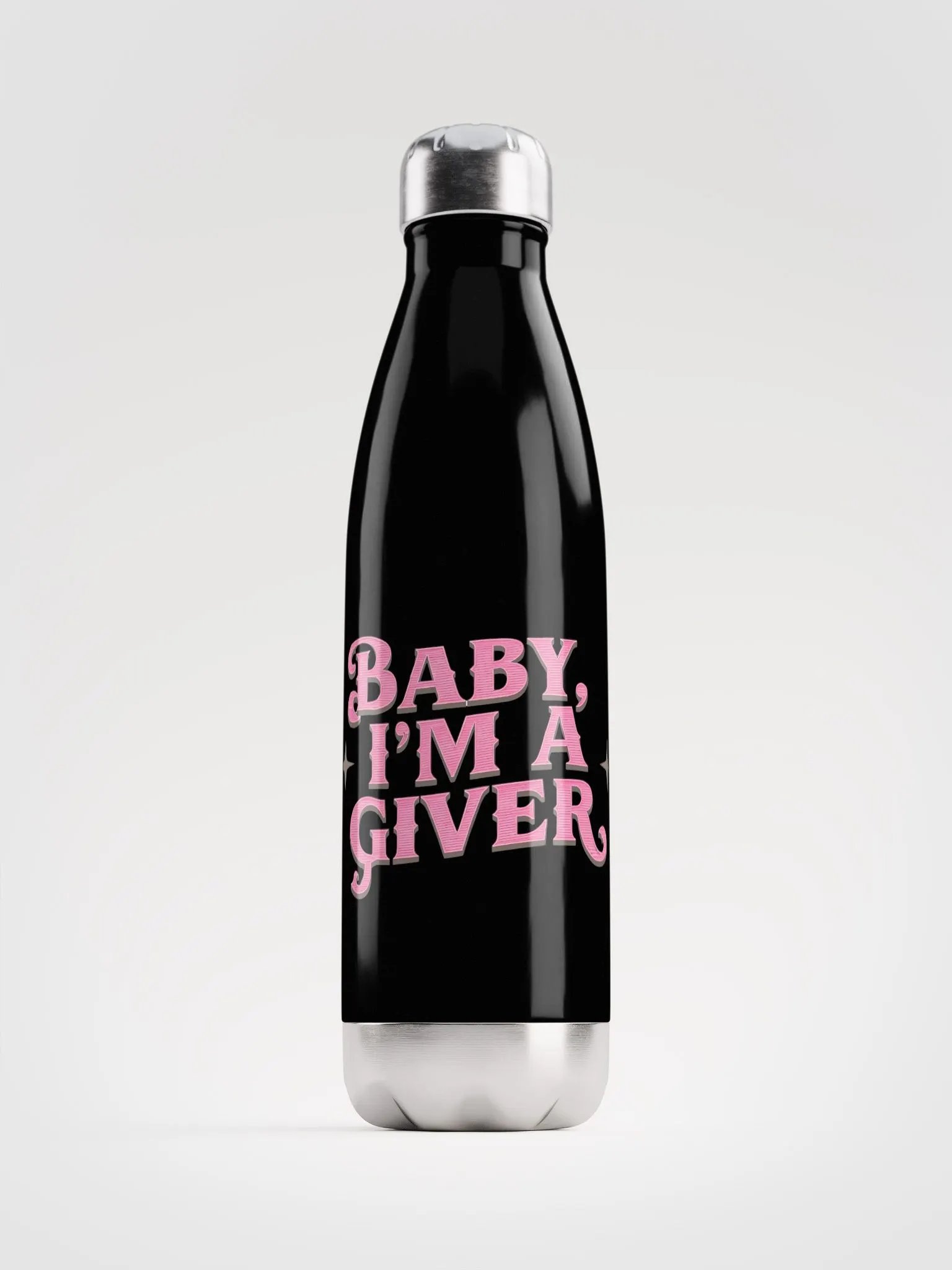 Baby, I’m a Giver Stainless Water Bottle 🌸✨🐎 product image (1)