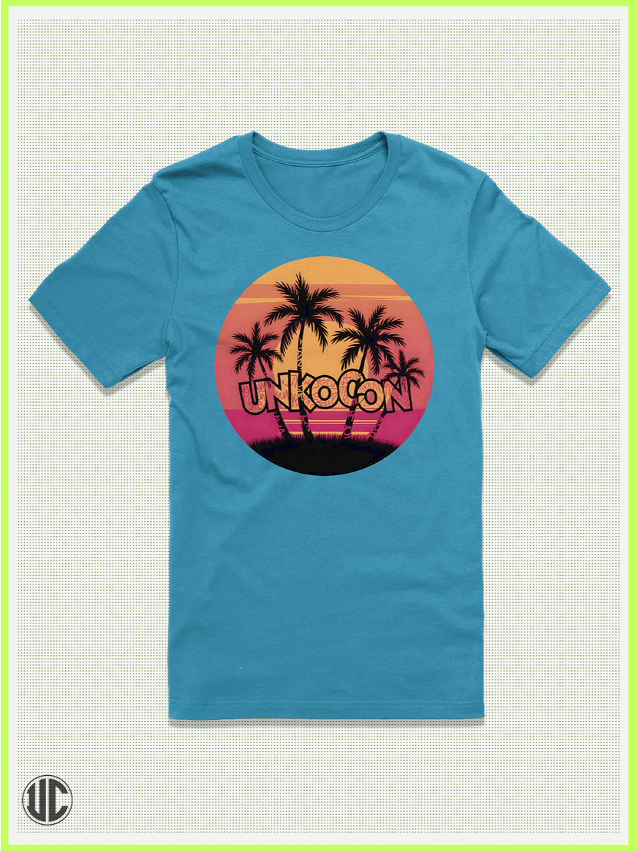 Sunset Mirage – UnkoCon Palm Tee product image (1)