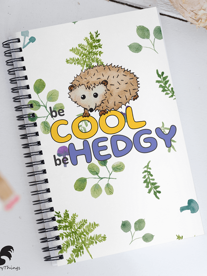 Be Cool Be Hedgy Hedgehog Notebook product image (1)