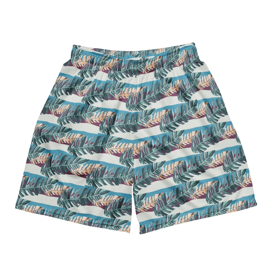 Tropical Stripes | Recycled Unisex Mesh Shorts product image (6)