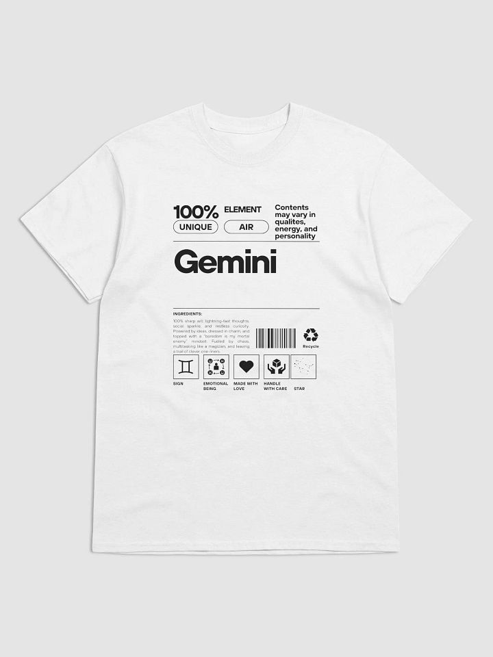 Two sides. One unstoppable vibe Gemini T-shirt product image (1)