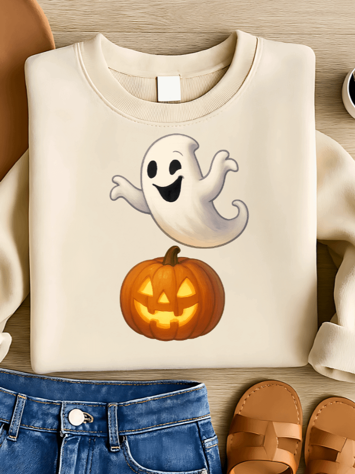 Friendly Ghost Mischief Sublimation PNG – Cute Halloween Spirit for T-Shirts – Cartoon Fun & Spooky Vibes – 300 DPI Instant Digital Download product image (1)