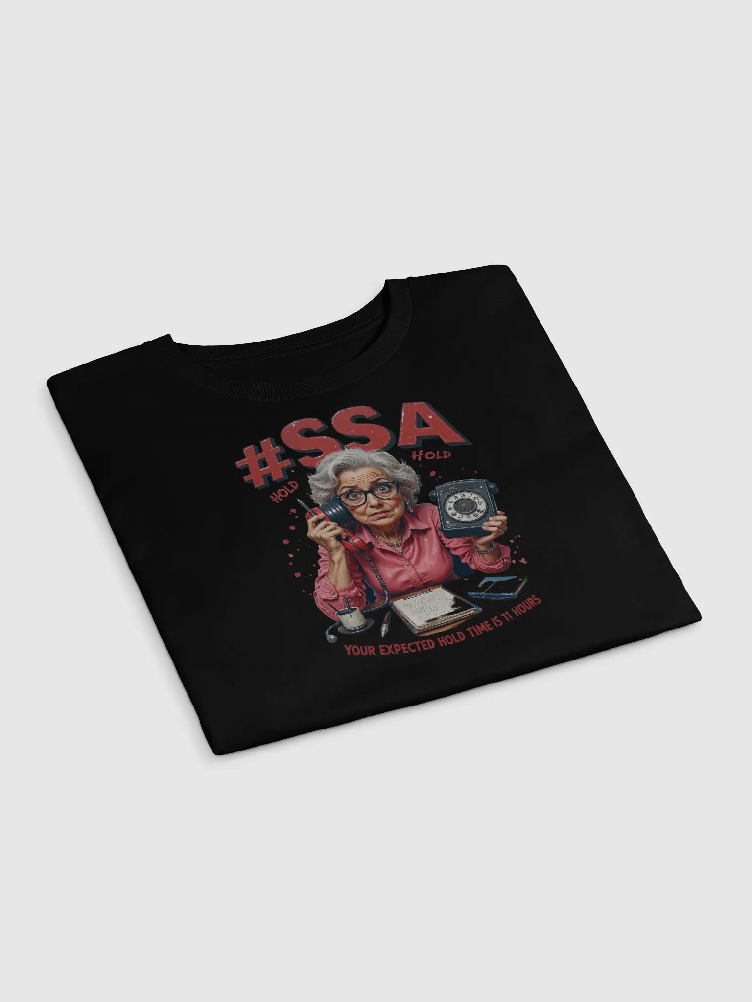 Social Security Hold Time Crop Top product image (16)