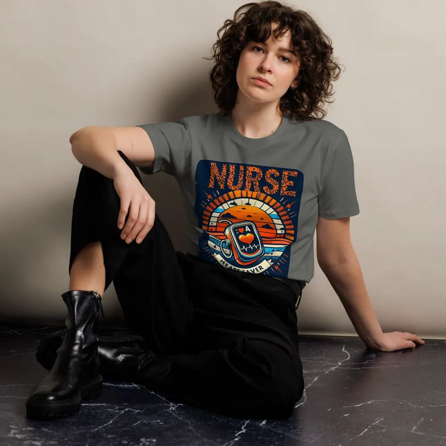 Heart Saver Nurse Sunset T-shirt product image (11)