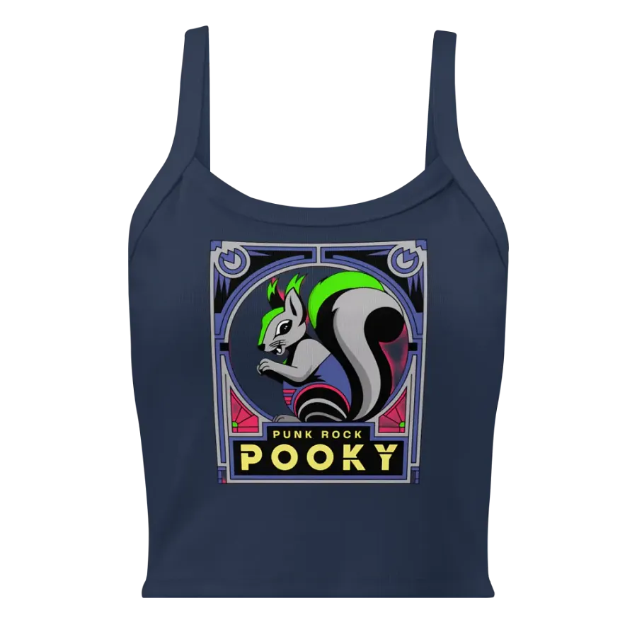 Neon Punk Squirrel Ribbed Tank product image (1)