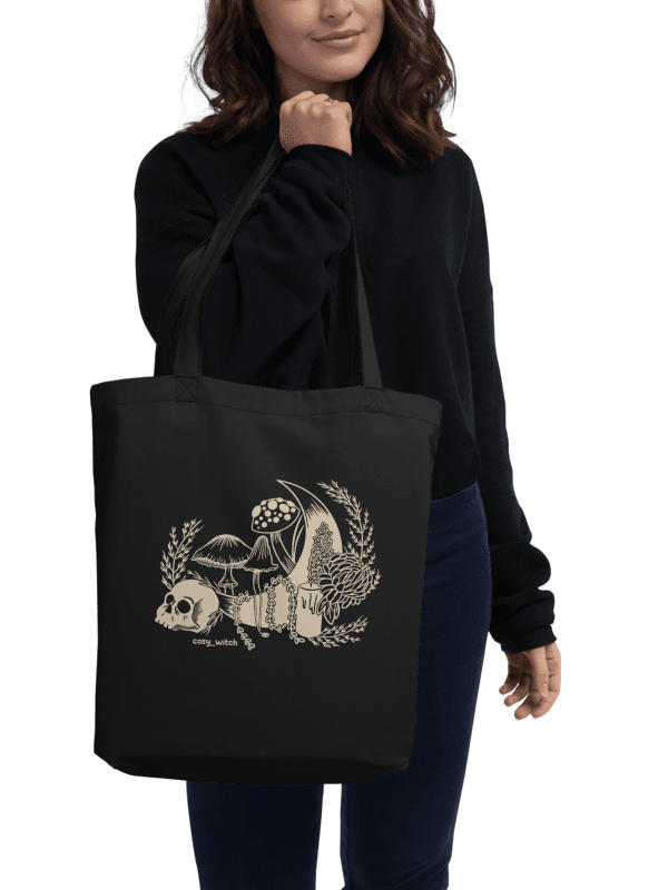 Witchy Things Eco Cotton Tote Bag - Black product image (2)