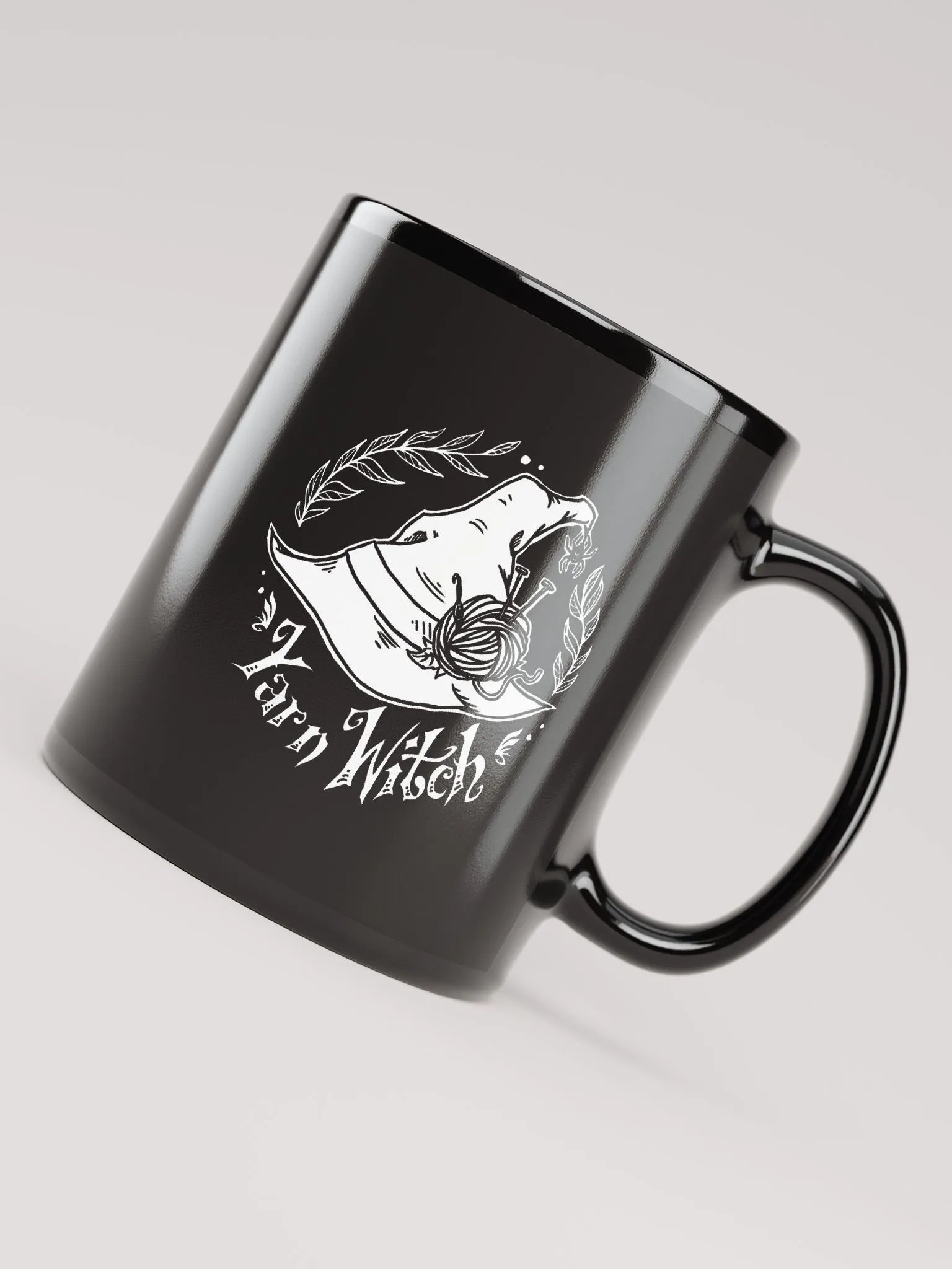 Yarn Witch Live Mug [Black] - Logo only product image (8)