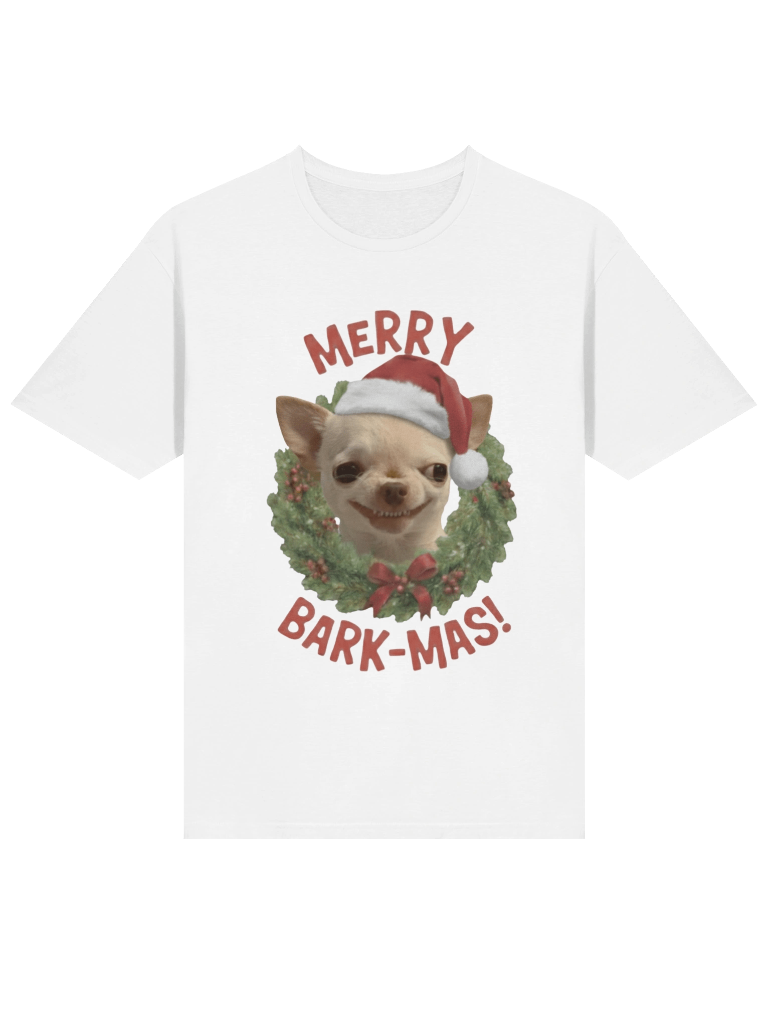 MARRY BARK-MAS! Evil Dog Meme T-Shirt product image (5)