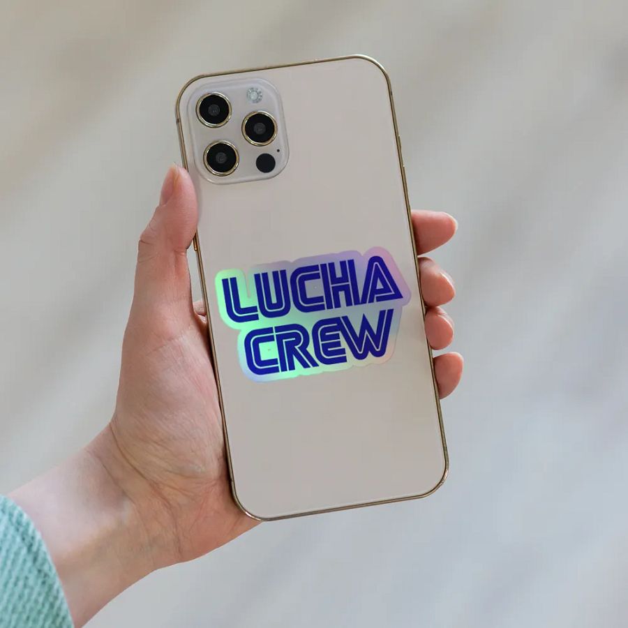 LUCHA CREW logo holo sticker product image (6)
