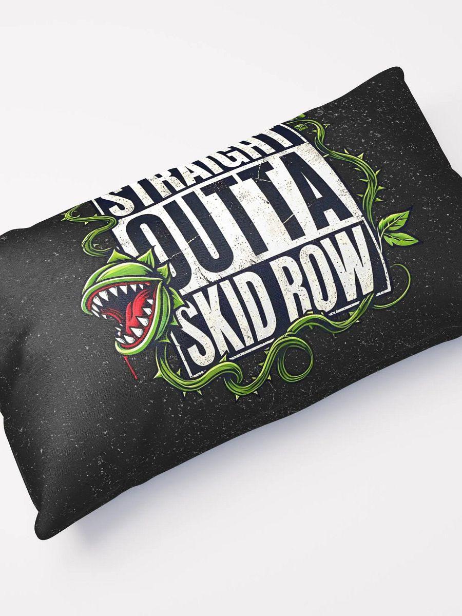 Straight Outta Skid Row Little Shop of Horrors Pillow – All-Over Print Broadway Decor product image (4)