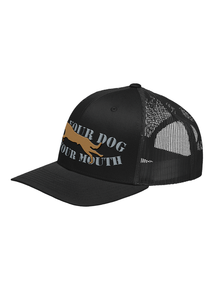 Run Your Dog, Not Your Mouth Retro Trucker Hat - Adult Unisex product image (7)