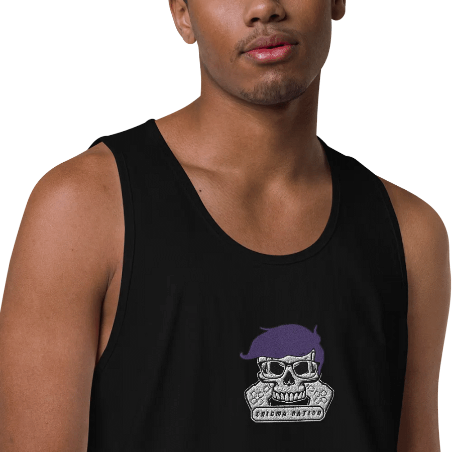 Enigma Nation Cotton Heritage Men's Premium Tank Top (EMBRODERED) product image (21)