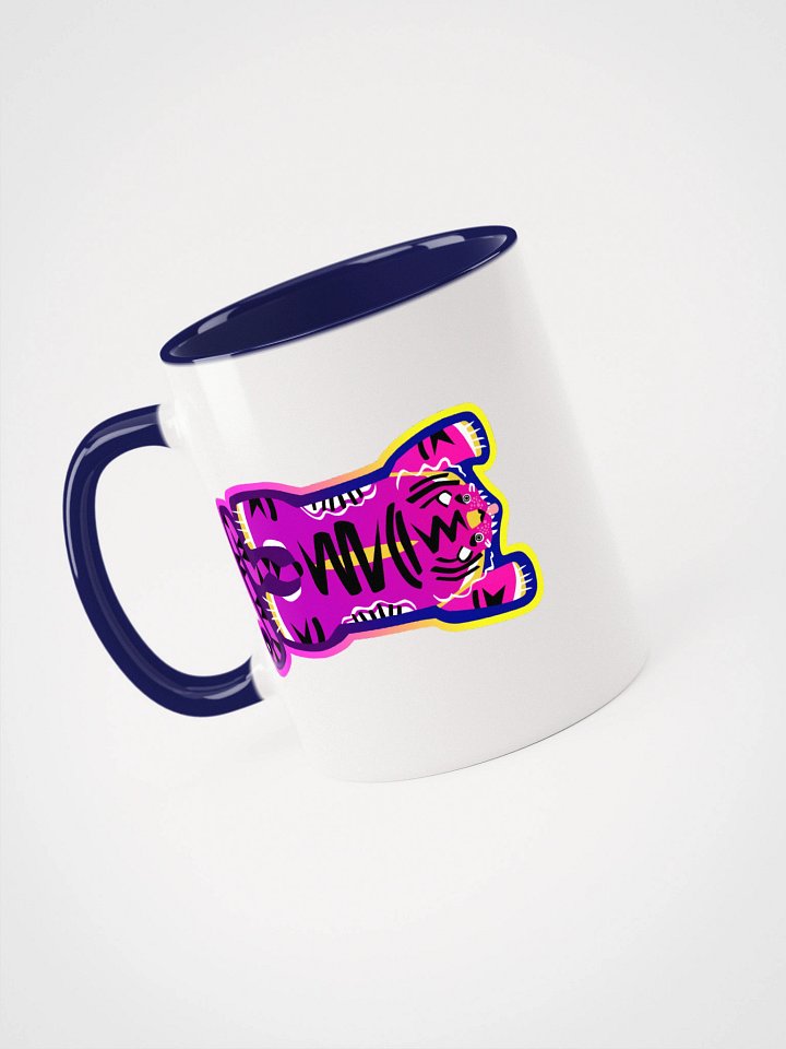 Pink Electric Tiger with Pink Lightning Bolt - Ceramic Mug product image (1)