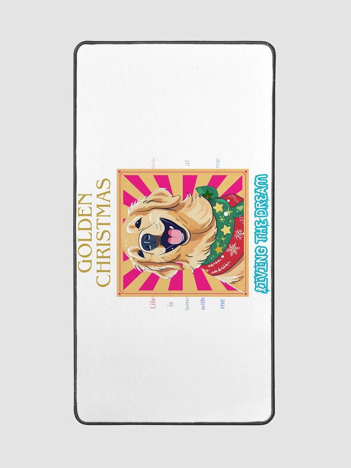 Golden Christmas Desk Mat product image (2)