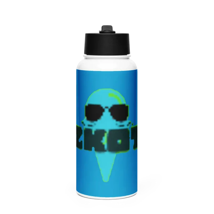 Blue ZKOT Stainless Steel Water Bottle with a Straw Lid - Show Your Support - Drinkware product image (1)