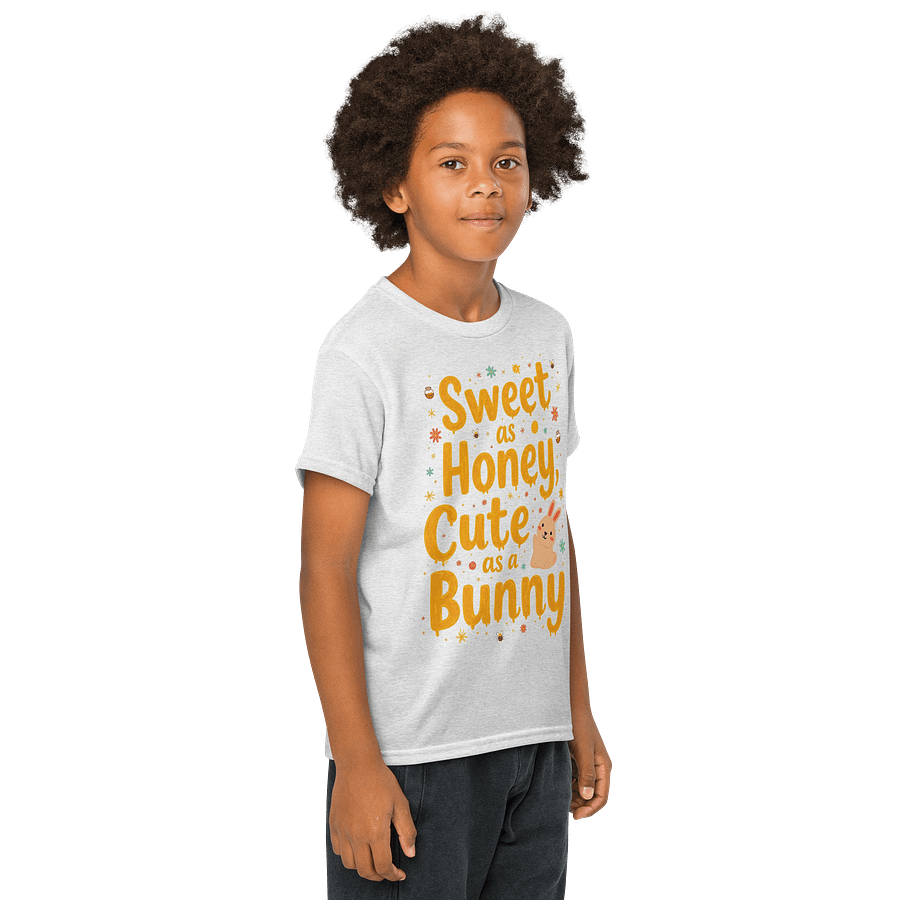 Sweet as Honey, Cute as a Bunny Youth Sports Tee product image (68)