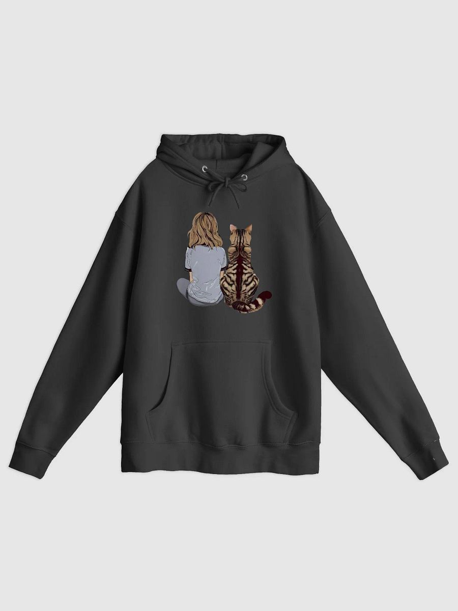 A Girl and her Giant Tabby Cat Hoodie product image (1)