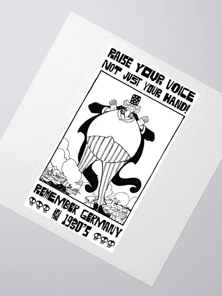 Raise Your Voice Not Your Hand Political Student Sticker product image (4)