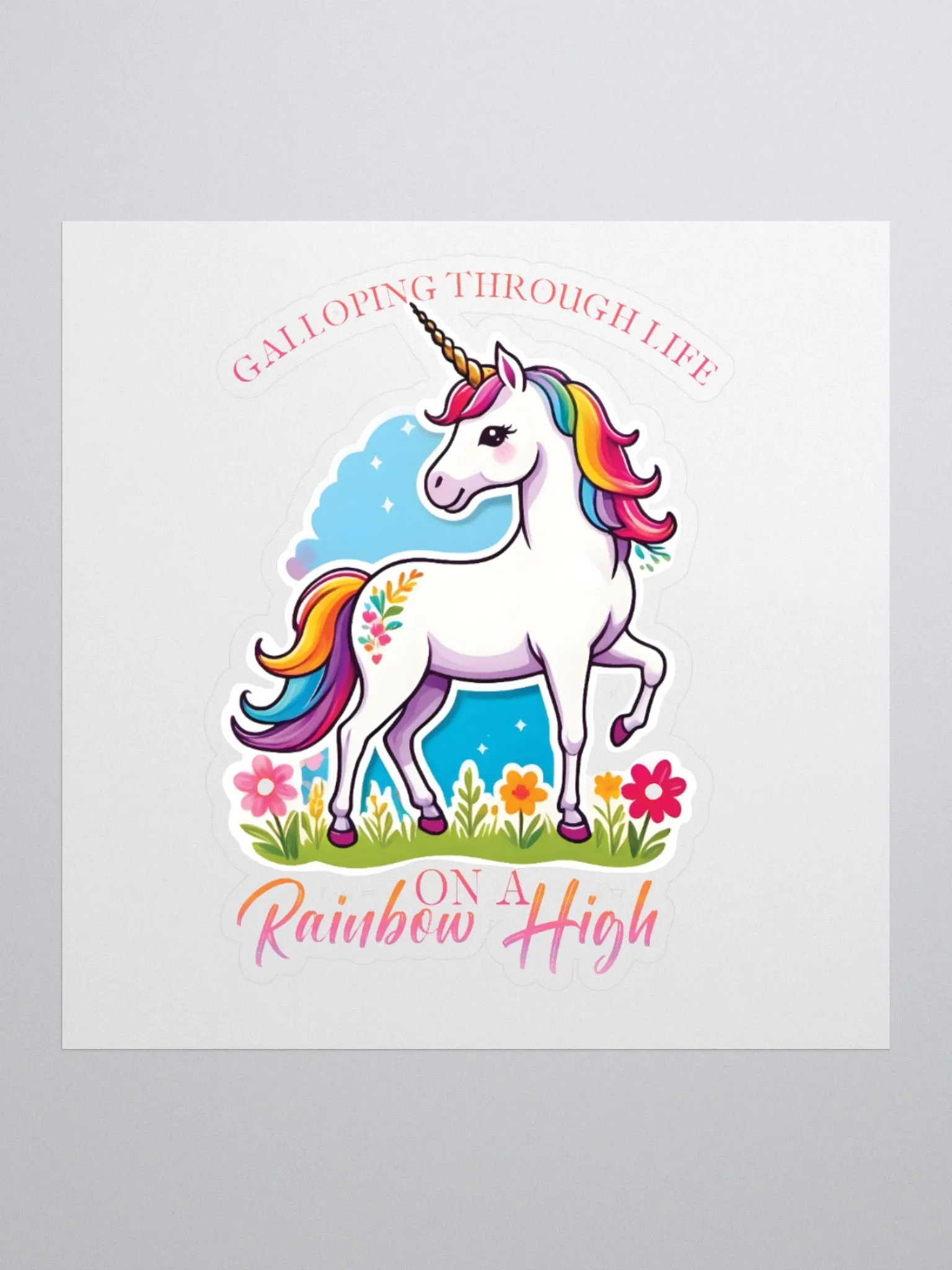 Rainbow Unicorn Stickers product image (1)