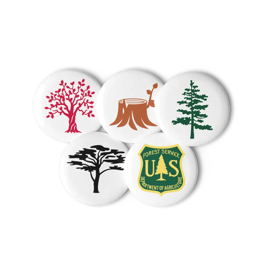 "Forest Service" Emblem Pin Buttons Set product image (12)
