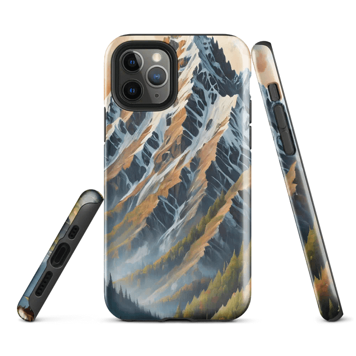 Tough Phone Case for iPhone® - Snow-Capped Mountain Summit product image (1)
