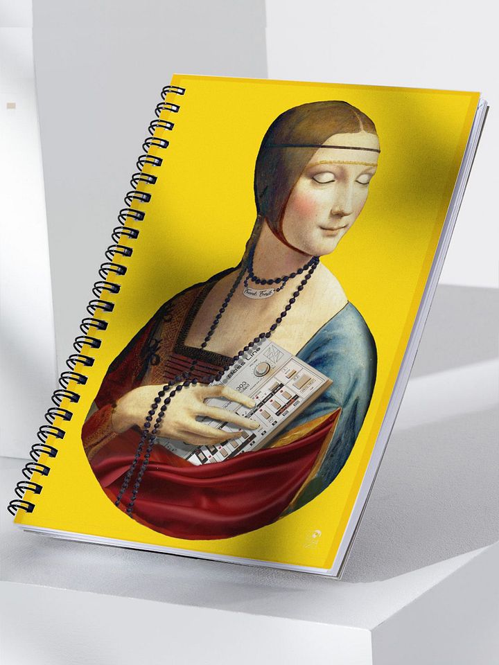TB 303 Chill-out Lady by Frank Fonik, EDM Techno Spiral Notebook product image (1)