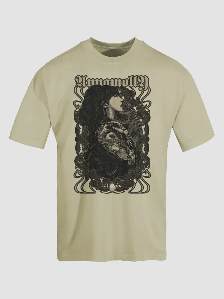 Annamolly Art Nouveau Tattoo T-Shirt – Intricate Gothic Floral Design product image (1)