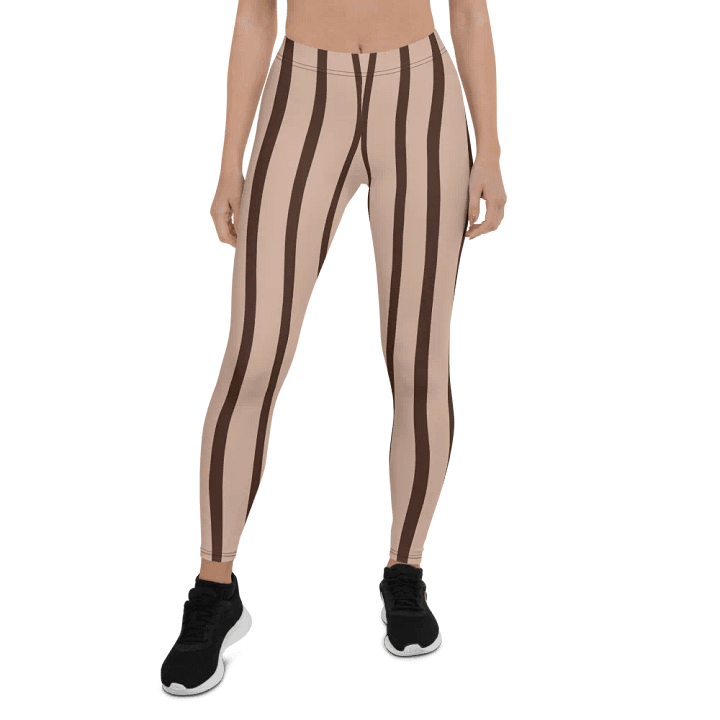 Customizable Wavy Wood Grain Leggings product image (1)