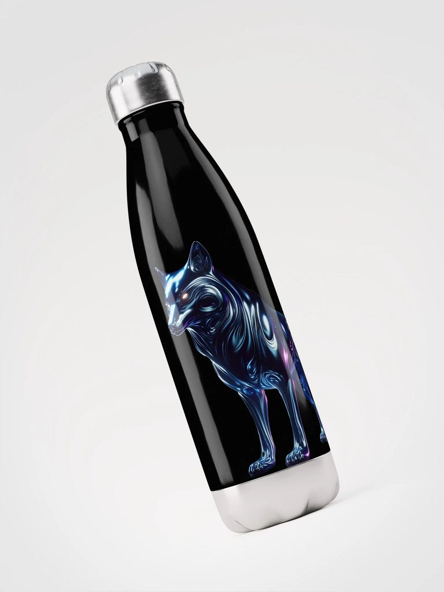 Liquid Metal Wolf #2 Stainless Steel Water Bottle product image (3)