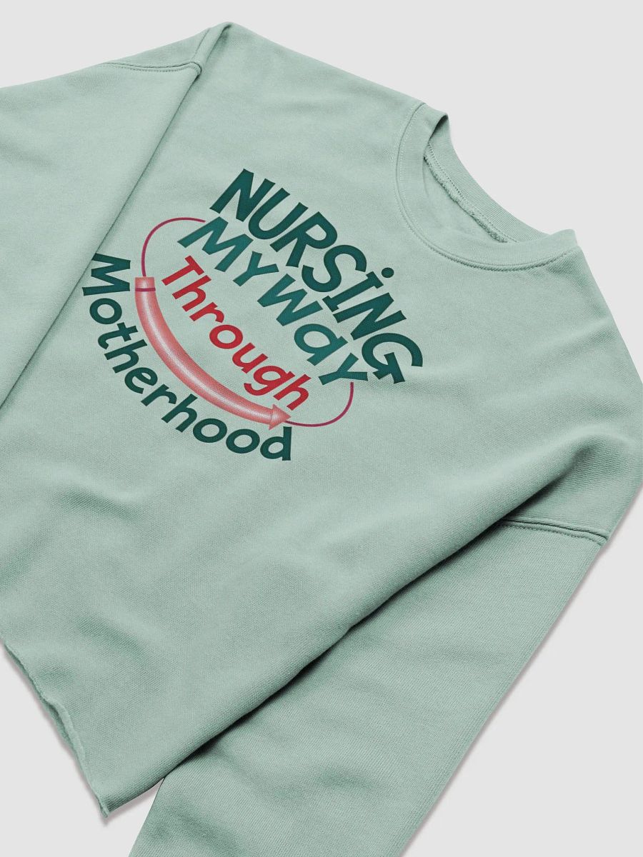 Nursing My Way Through Motherhood Crop Sweatshirt product image (9)