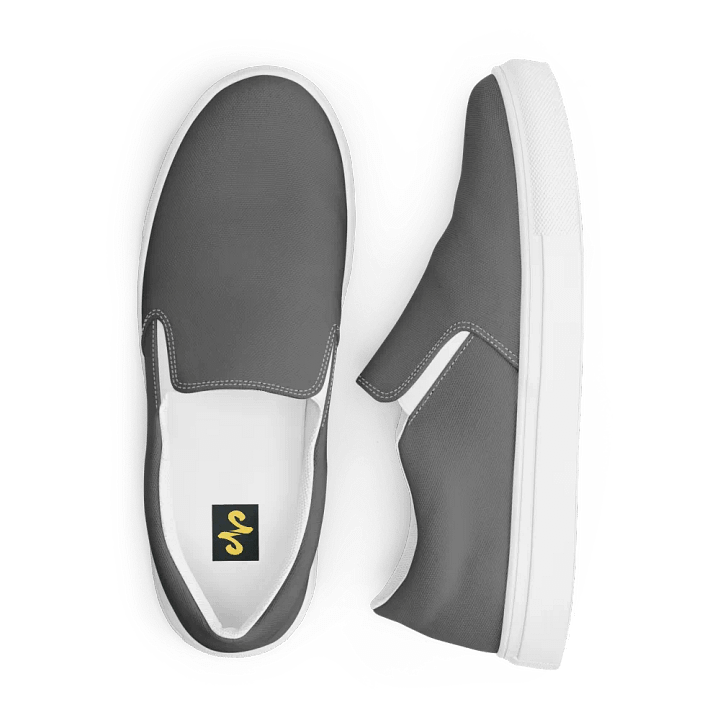 Men's Slip-On Canvas Shoes - Grey product image (2)