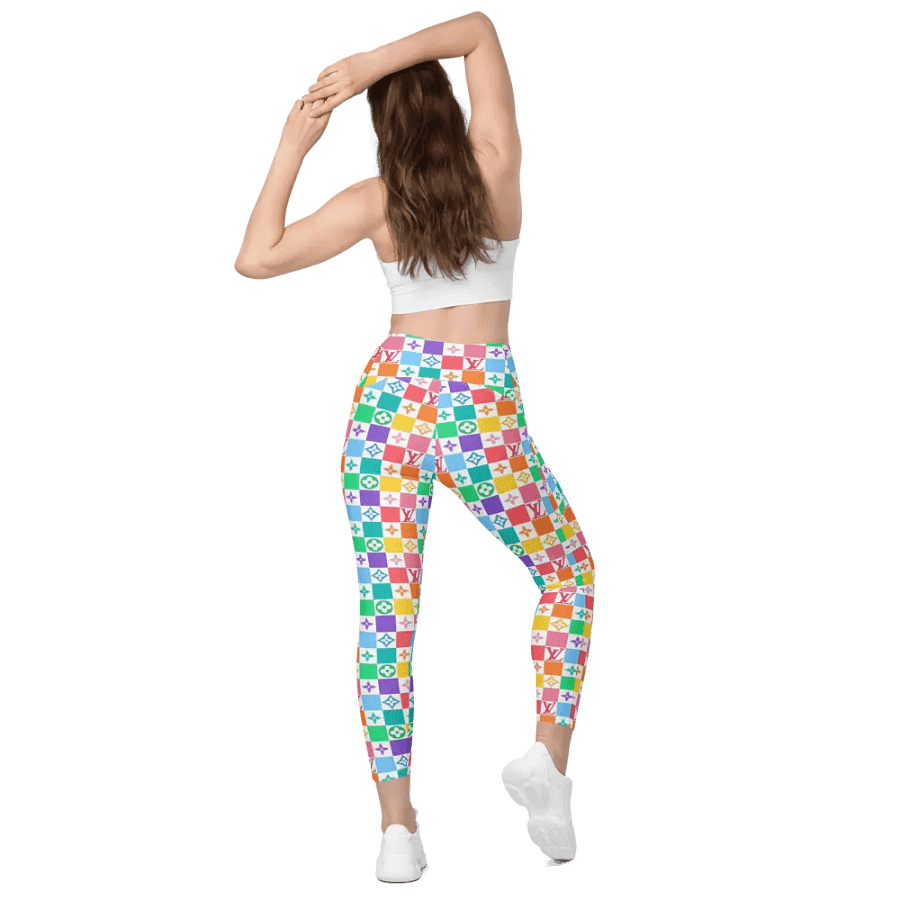 Leggings with Pockets – Luxury Logo Print for Sophisticated & High-End Style product image (7)