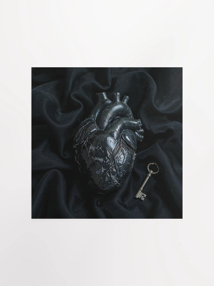 The Heart Locked in Obsidian Matte Poster product image (5)