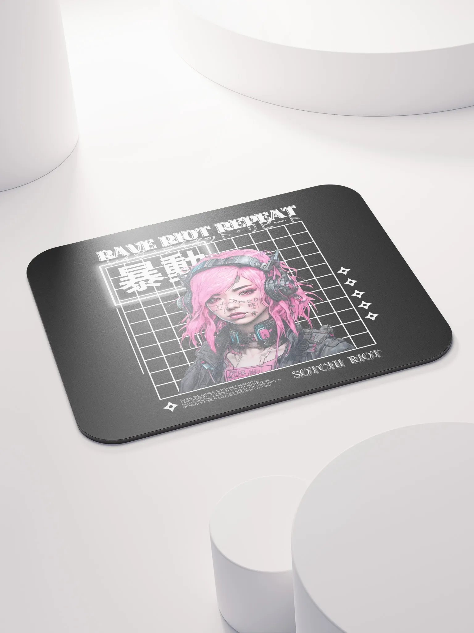 RAVE RIOT REPEAT MOUSEPAD product image (4)