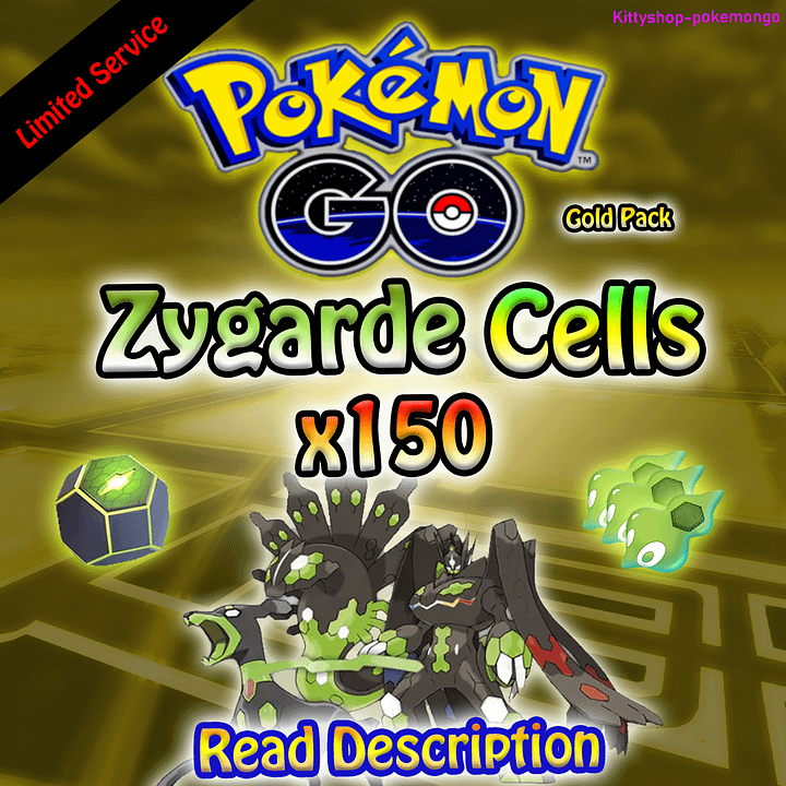 Pokémon Go! - Zygarde Cells x150 (Gold Pack) 100% Safe - Limited Offer✅ product image (1)