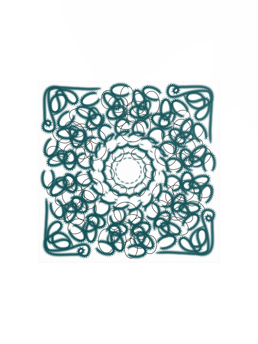 Geometric green and White focus Poster product image (1)