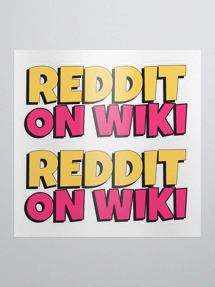 Reddit On Wiki Stickers product image (1)