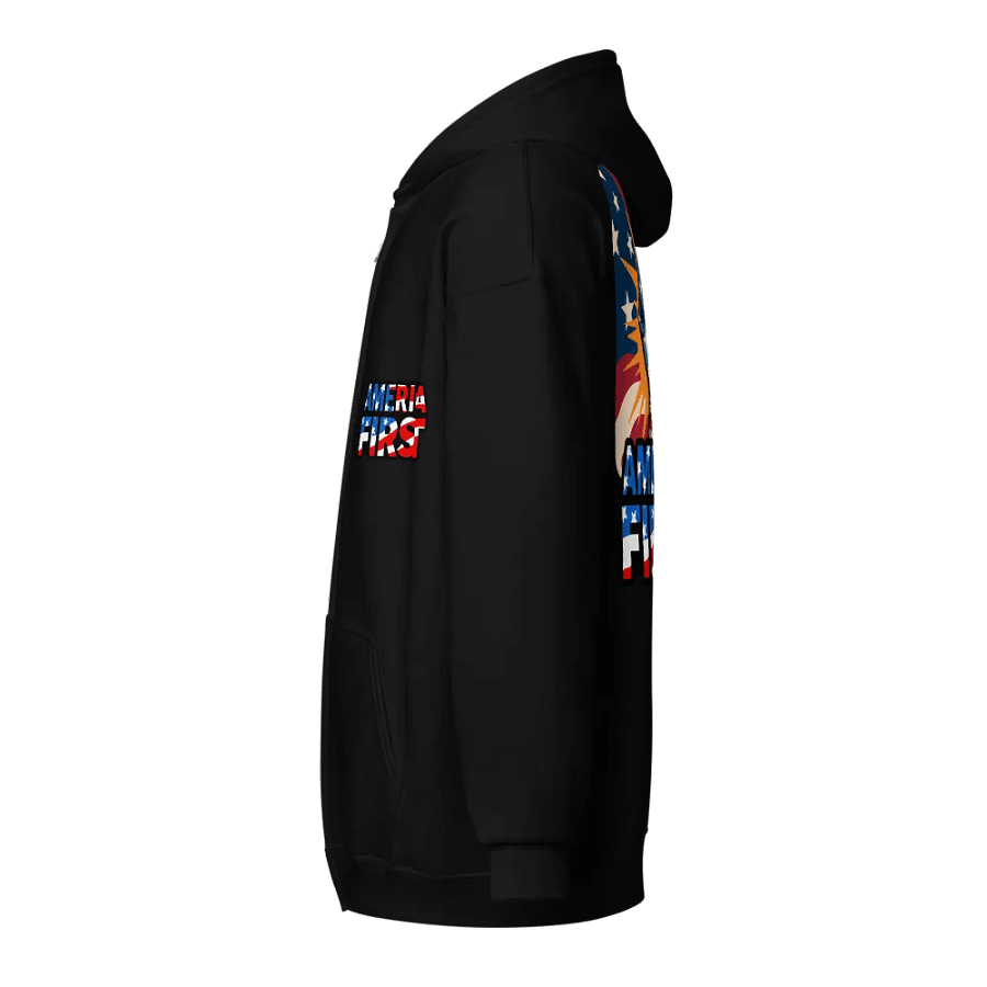 Zip Hoodie: America First product image (5)