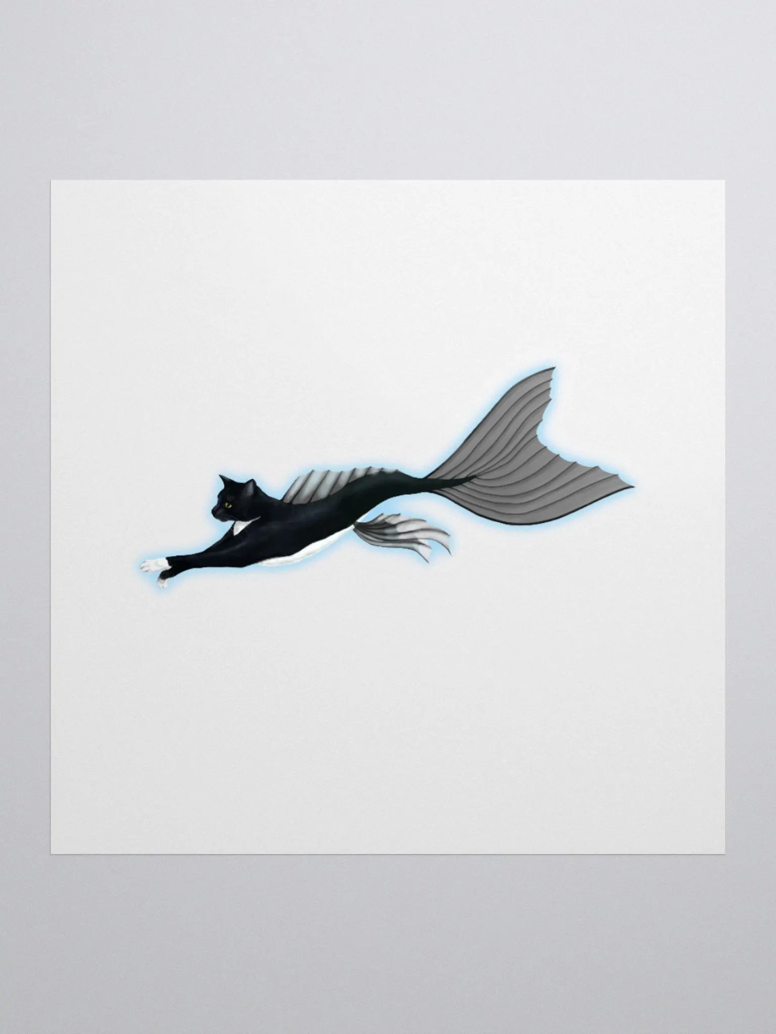 Mermeow Swimming Sticker product image (4)