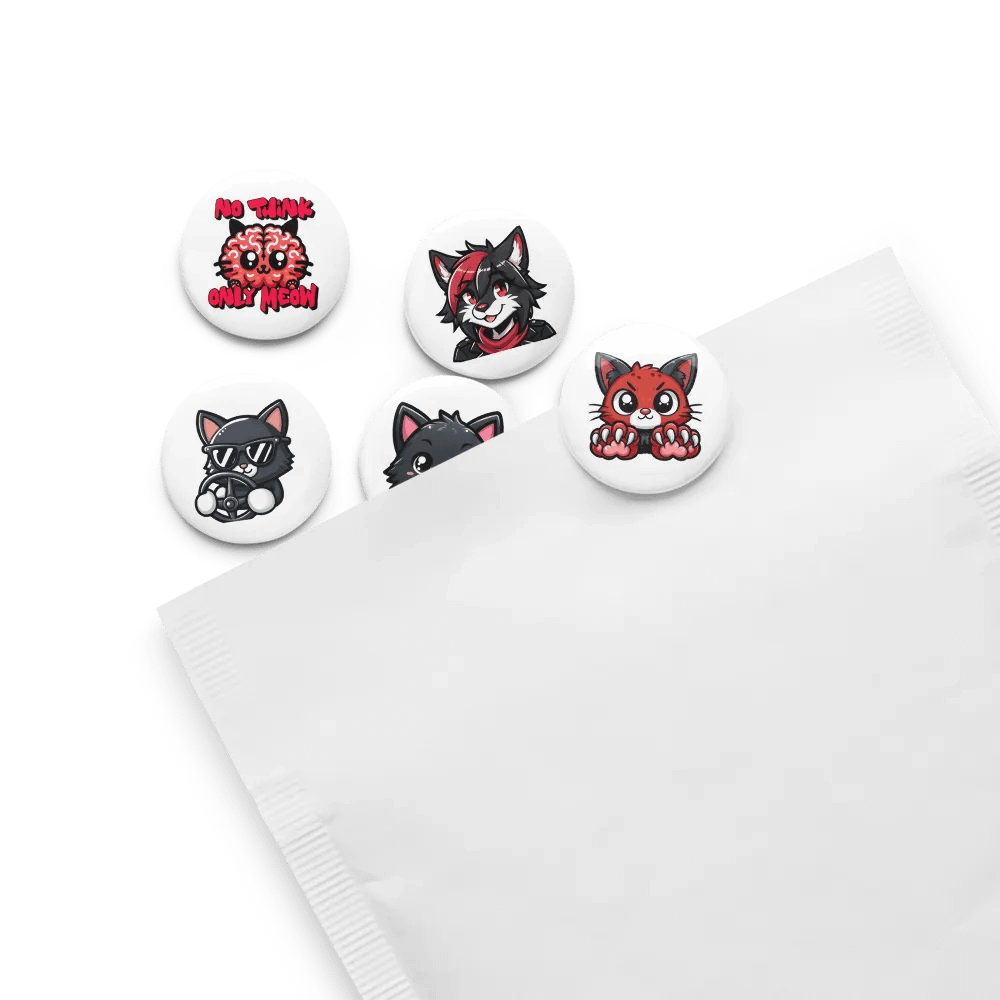 Kitty Kat badge set product image (13)